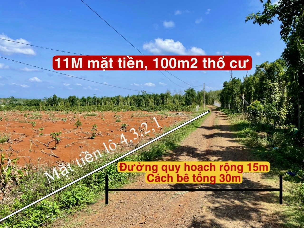 Ea Siên - thị xãXÂY BIỆT PHỦ với 12M tại Buôn Hồ, Mặt tiền đường QH: rộng 15M (100m2 Thổ Cư)